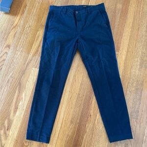 Tapered Men's Navy Blue Pants from Italian brand Doppleganger Size 48